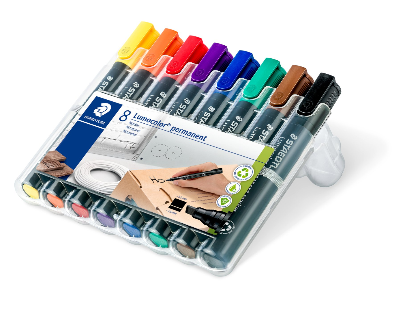 Staedtler Permanent marker Chl Bx=10 RD ST-350-02